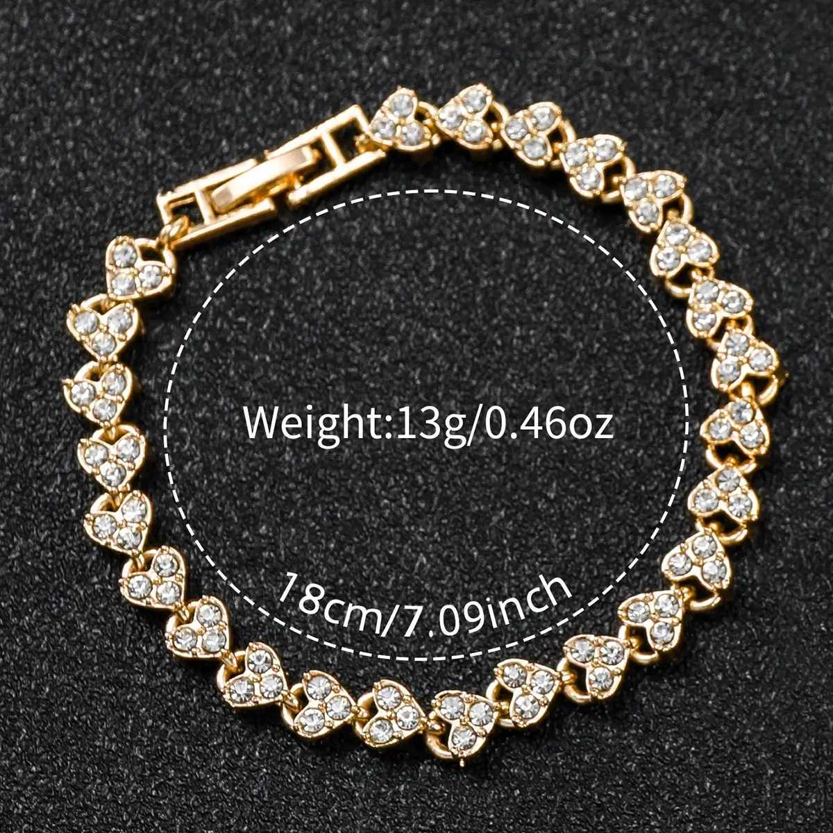 Fashion Women Stainless Steel Gold Color Quartz Watch Diamond Bracelet XJ250527