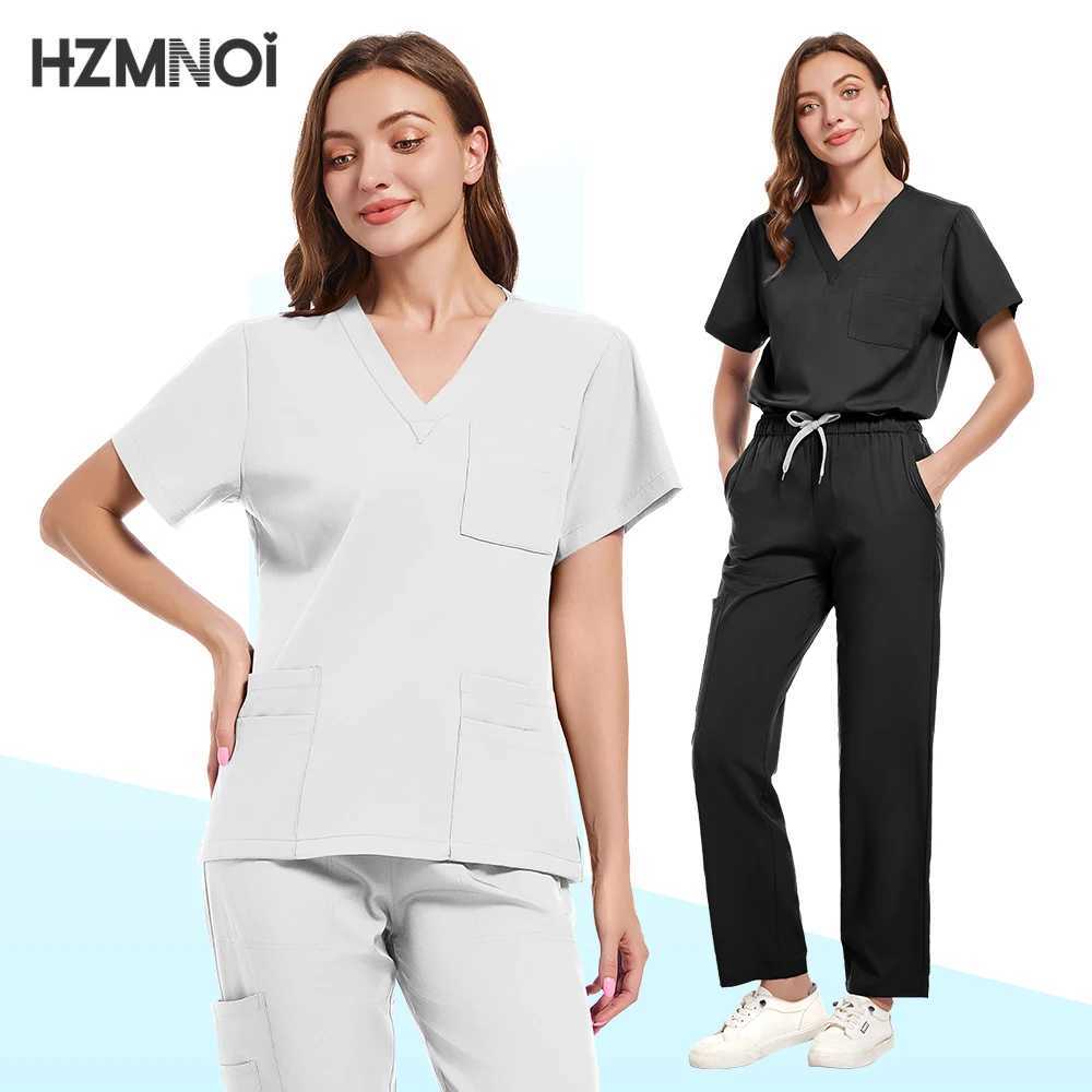 Newest Nurse Uniforms Medical Nursing Scrubs Sets Dentist Clinical Workwear Women Men Medical Surgical Suits Beauty Work Clothes X250528