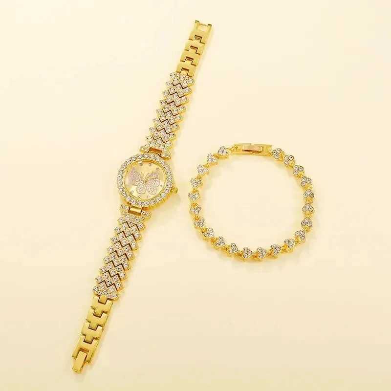 Womens Butterfly Dial Watch Brand Design Female Clock Womens Steel Bracelet Watch Quartz Luxury Fashion Diamond XJ250527