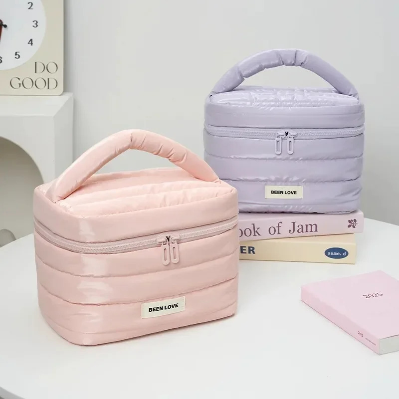 Valentines Gift Day Makeup Bags Womens Large Capacity Portable Cosmetics Skin Care Storage Travel Toiletry Bag 250527