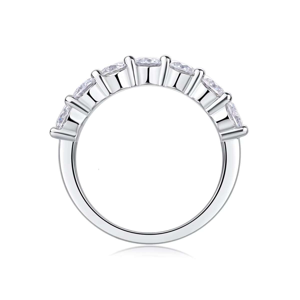 Wholesale Moissanite Eternity Ring Love Rings 925 Sterling Silver VVS D White Gold GRA Certified Moissanite Diamond Jewelry Ring
