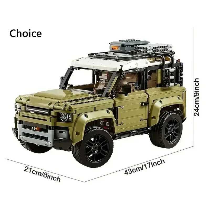 2573PCS Technical Land Off-road Defender Classic Car Building Blocks 42110 Set Model MOC Vehicle Toys Bricks for Boys Adult Gift Z250528