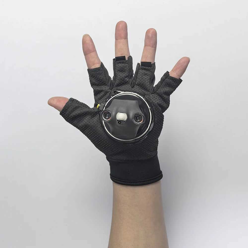 Blue Red Laser Gloves Multicolour Tunnel Effect Auto Rotating Vortex Laser Gloves Light Up Nightclub Dancing Party Laser Show W250528