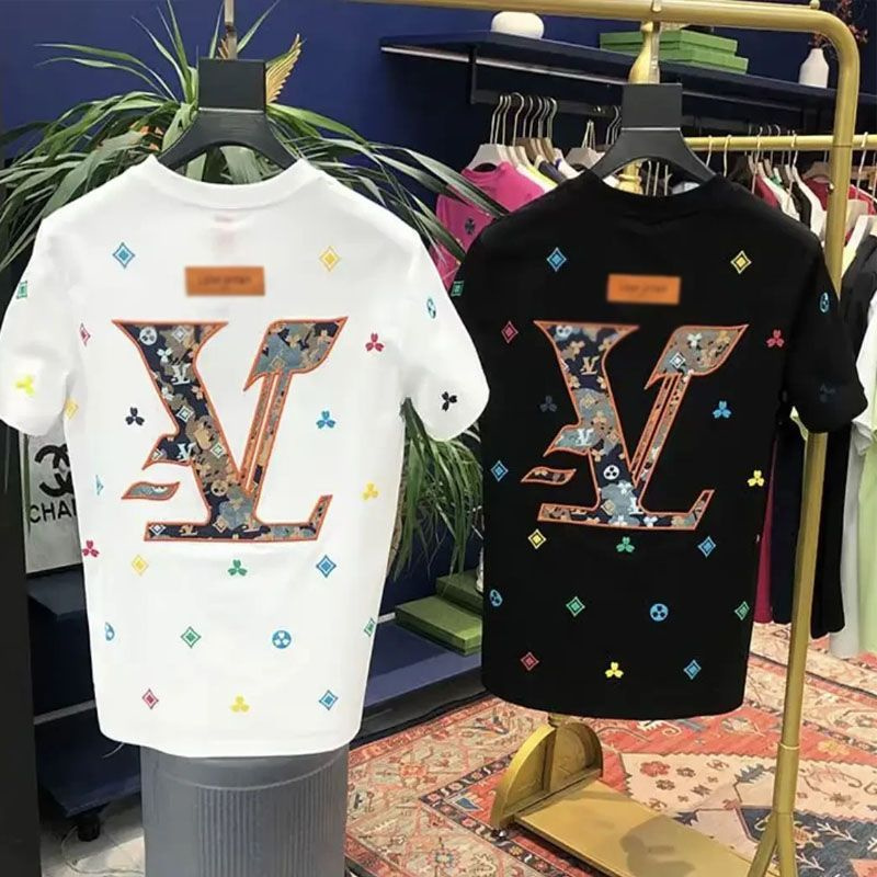 Free shipping designer T-shirt 2025 new fashion high-end texture printed short sleeved shirts for women men