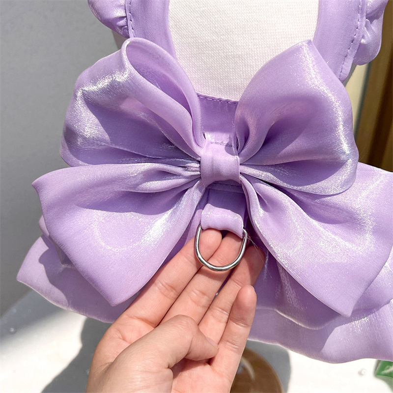 Small Dog Dress - Adjustable Vest with D-Ring Hookup Design for Chihuahuas & Poms