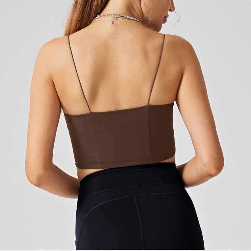 Yoga outfits women vest gym top sports bra sleeveless suspenders removable chest outdoor running breathable athletic vests size xs-l