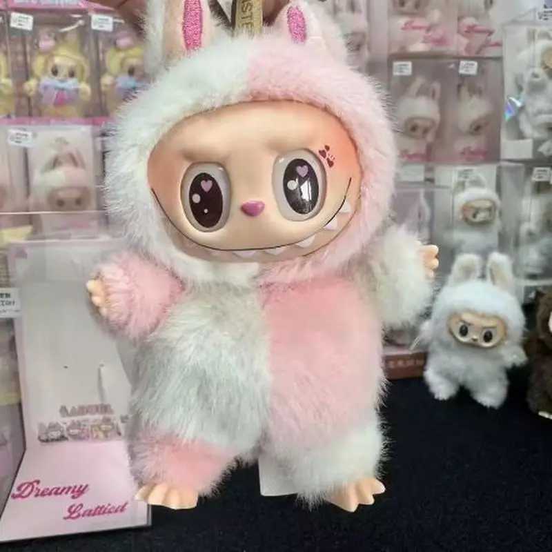 Labubu Vinyl Face Plush Doll Blind Box - The Monster Diy Custi Plush Action Figure Surprise Box Bag Charm Keychain X250528