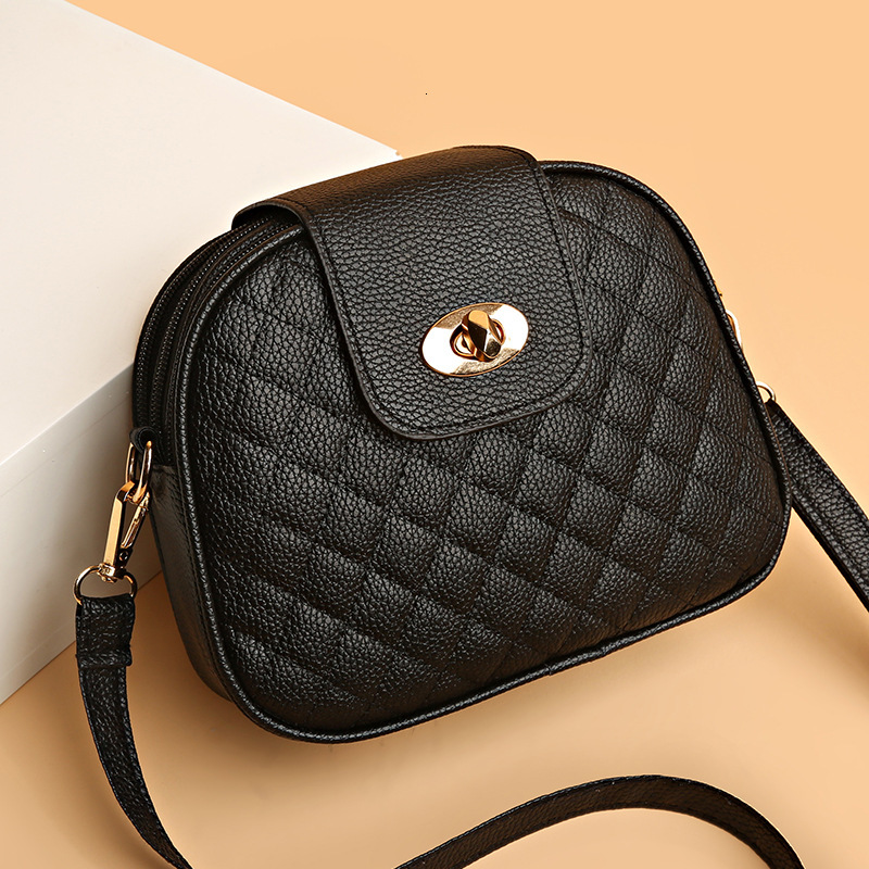 Spring Summer New Style Trendy Texture Quilted Fashion fashion Versatile Korean Three Layer Women s Crossbody Bag Designer fashion Shoulder Bag