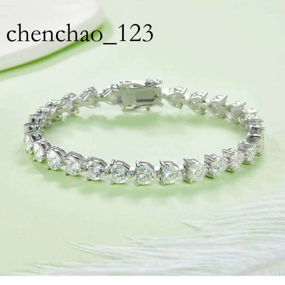 Factory Direct Sales Sier D Color VVS Moissanite Hiphop Bracelets Mossanite Tennis Chain Necklace for Unisex
