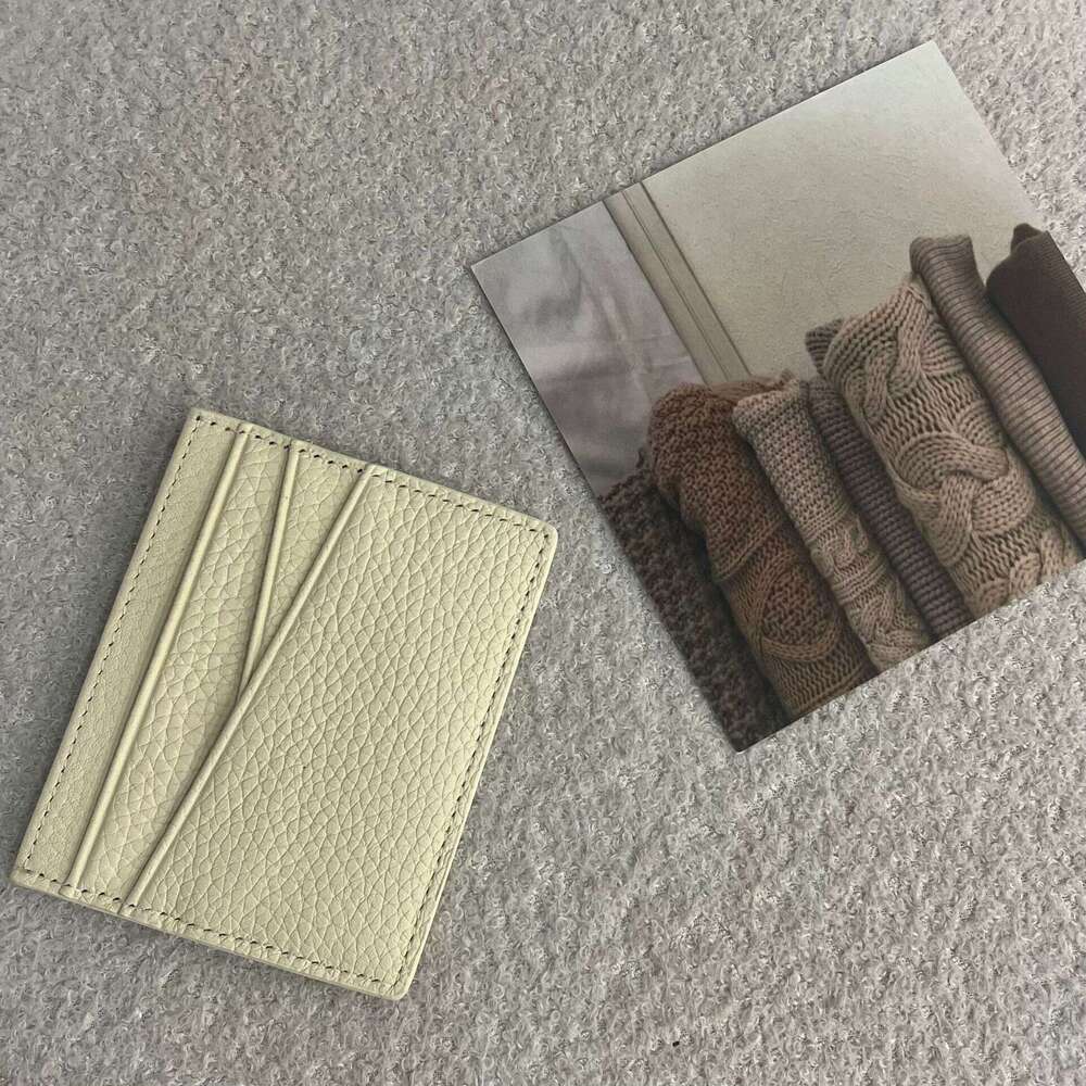 Korean Style New Women's Genuine Leather Coin Purse ID Solid Color Simple Card Holder Multifunctional Niche High-end Wallet