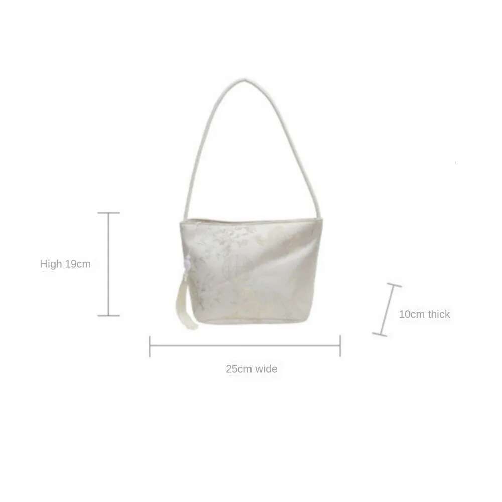Trendy New Chinese Style Shoulder Retro Portable Women Handbags Large Capacity Bucket Messenger Bag