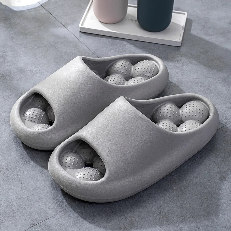 Gacimy Women Massage Slippers Indoor Non-slip House Bath Shower Slipper Comfort Soft Cloud EVA Slides Thick Sole Beach Shoes 250523
