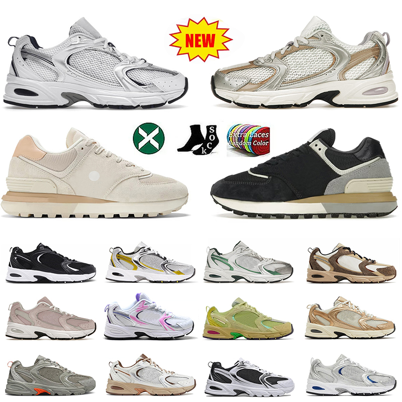 Fashion New Low Platform Designer Shoes Sneakers All White Sea Salt Metallic Silver Stone Pink Breathable Womens Mens Trainers Loafers B Dhgate Tennis