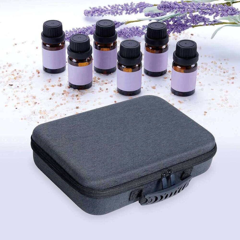 60 Slots box oil portable - with detachable sponge cosmetic storage bag travel essential