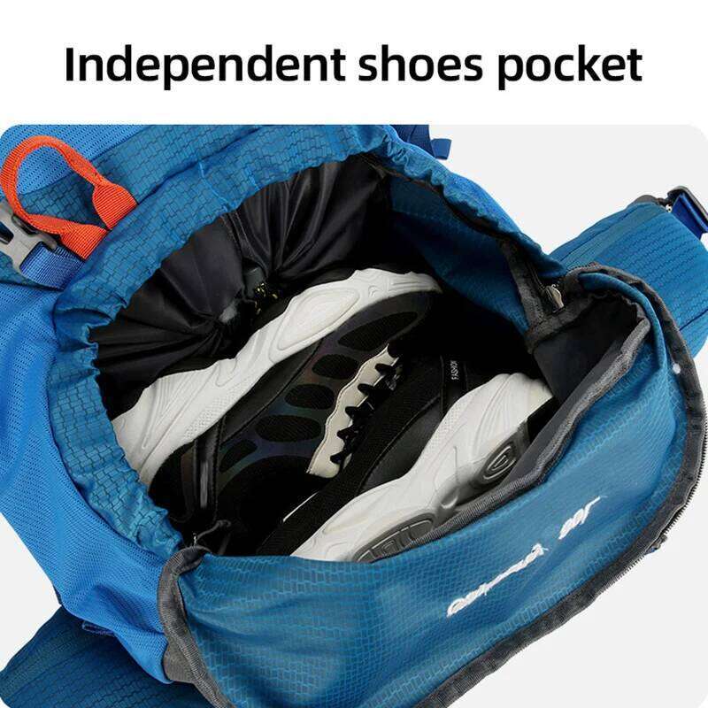 80L Travel Sports Climbing Backpack Large Capacity Outdoor Hiking Trekking Mountaineering Bag Shoes Compartment Camping Rucksack