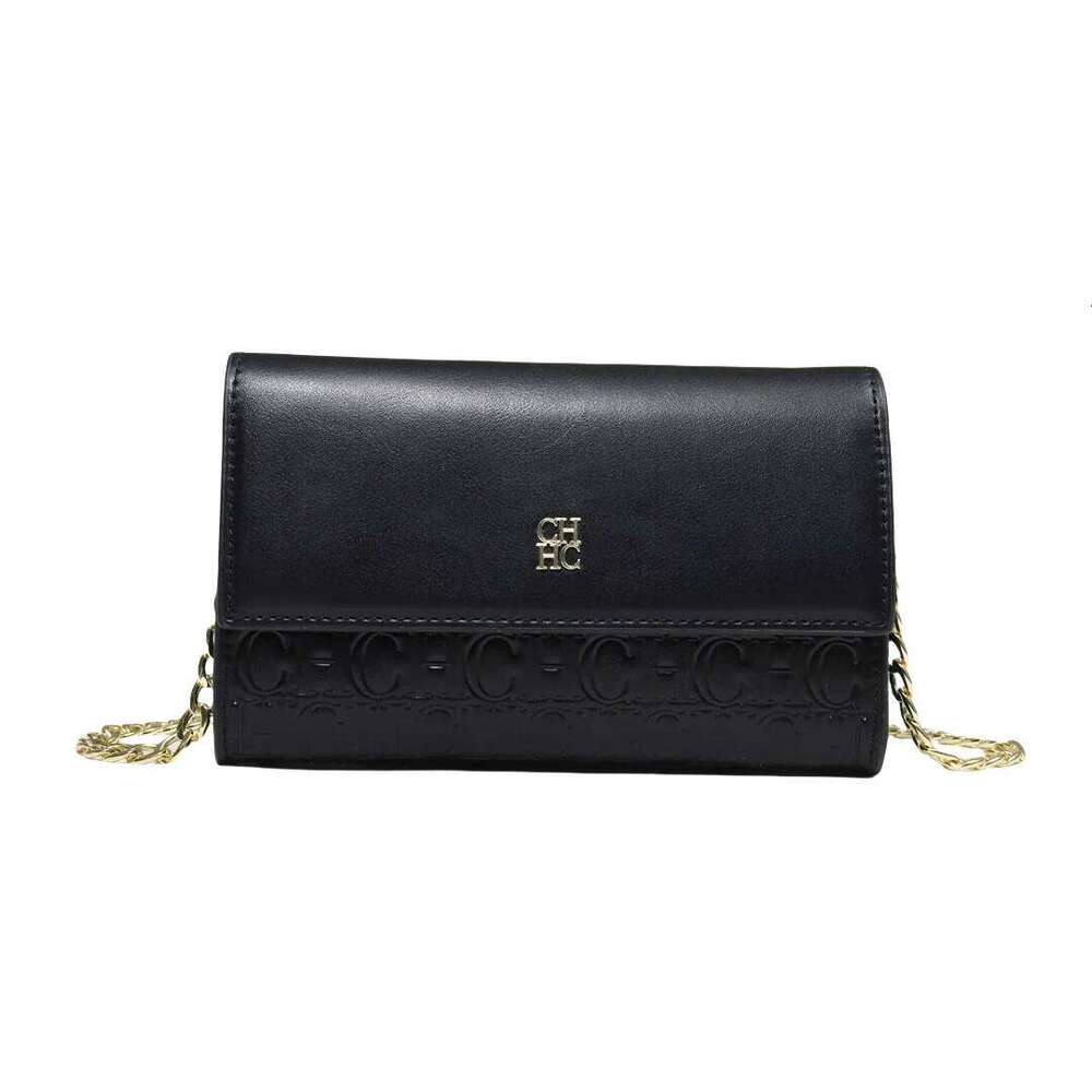 CH Exquisite Craftsmanship Crossbody Light Design Letter Elements Color Blocked Women's Chain Bag