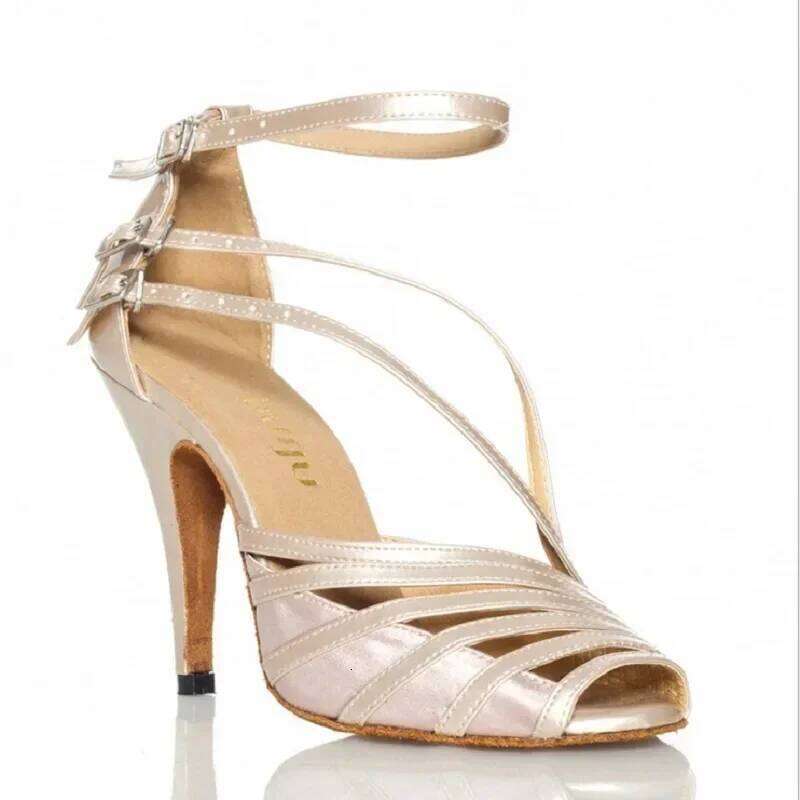 Women Latin Ballroom Dance Female Salsa Sandals Indoor Soft Sole Ladies Sambal Tango Shoes Party Stage Game Performance