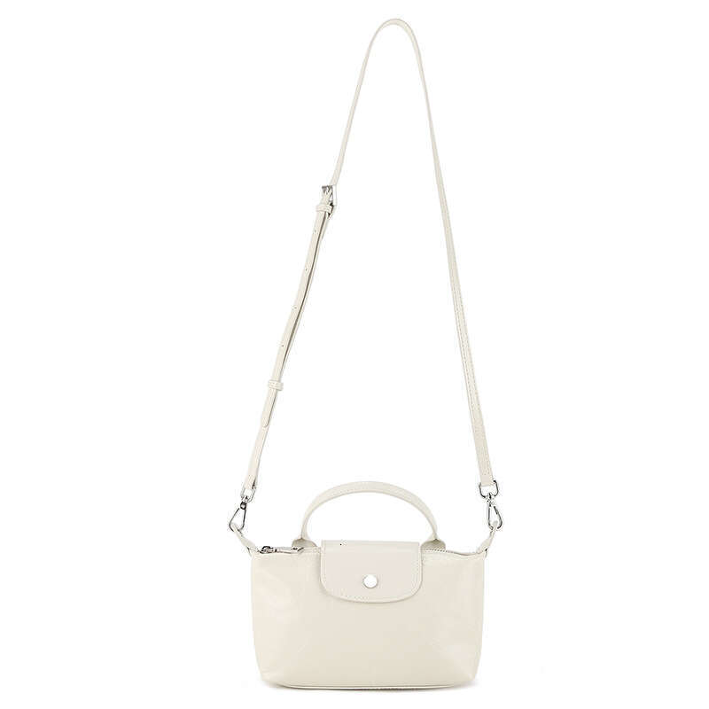 for Women New Korean Style Mini Dumpling Fashion Commuter Handbag Top Layer Cowhide Simple Shoulder Crossbody Bag
