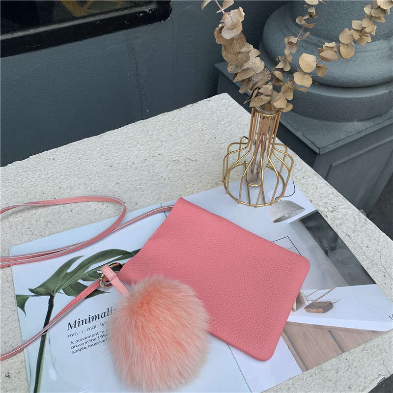 Phone Handheld High-End Genuine Leather Crossbody Small Korean Fashion Top Layer Cowhide Women's Handbag Shoulder Bag