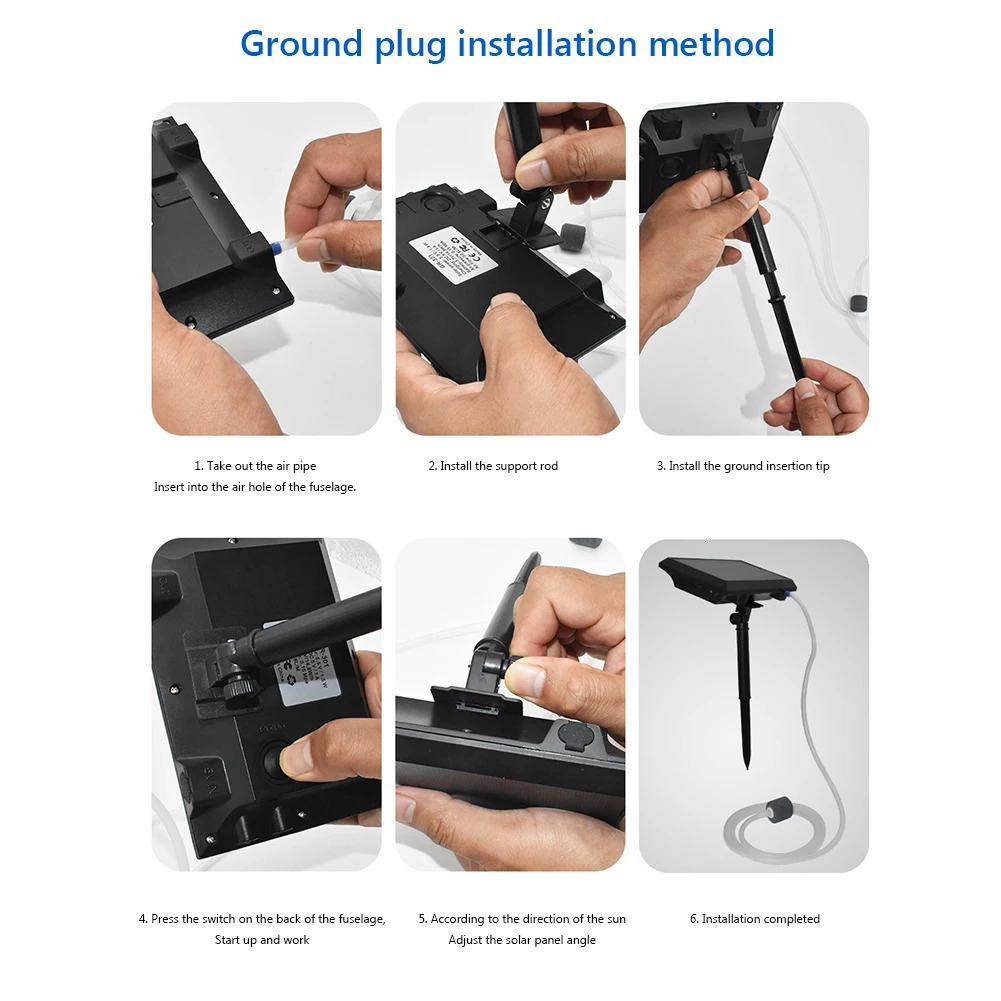 Fish Pond Solar Air Pump Multi-function USB Charging Ventilator Aquarium Outdoor Fishing Rotary Oxygen Fish Tool 250528