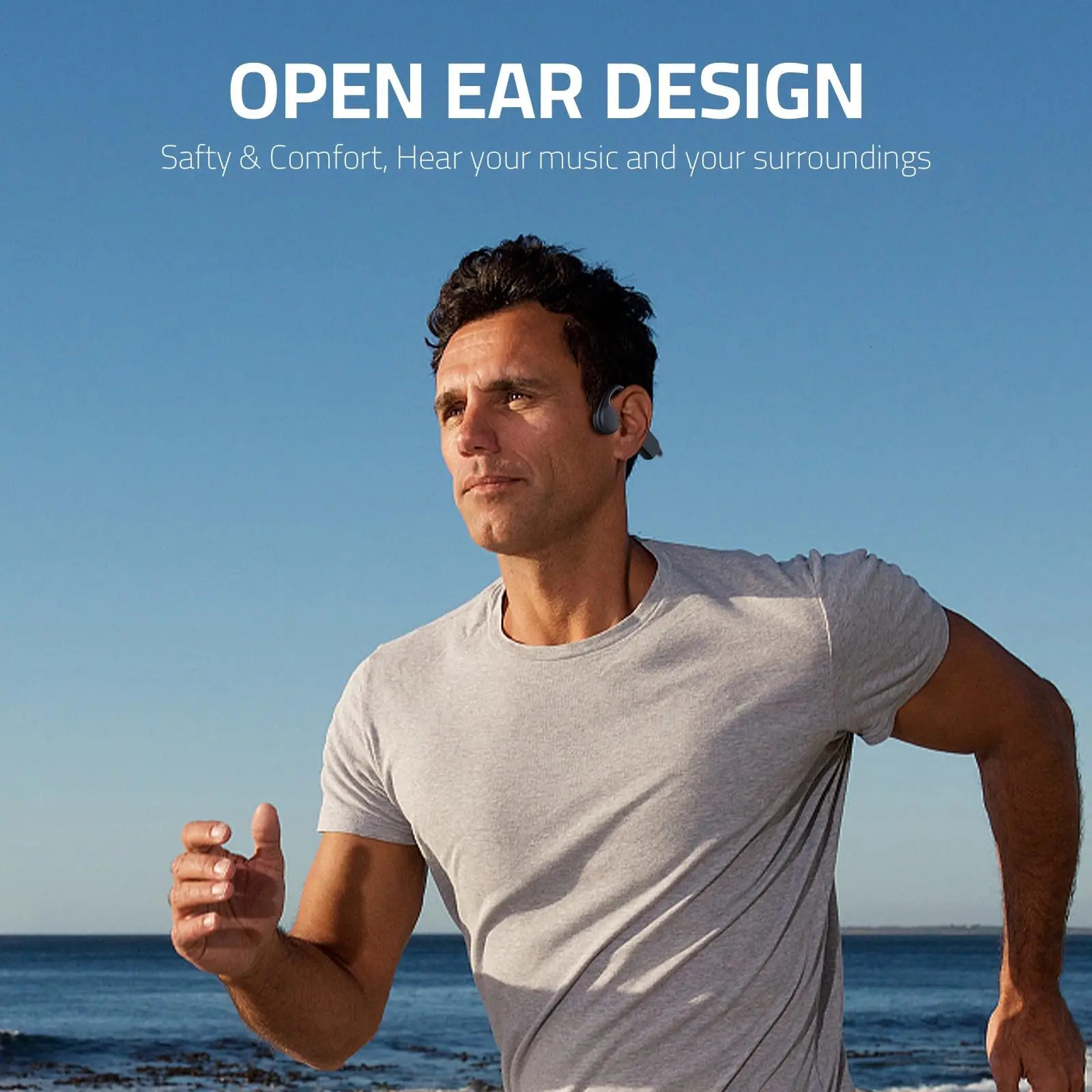 run for aftershokz open ear Bone Conduction Bluetooth earphones 5.3 sports Wireless headsets long endurance for cycling running 250526