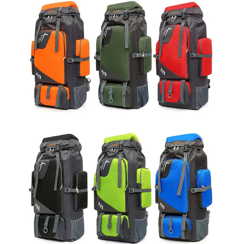 Oulylan 90L Waterproof Hiking Camping Backpack Trekking Bag Rucksack Large Capacity Travel Sports Bags Camping Equipment Men 250522