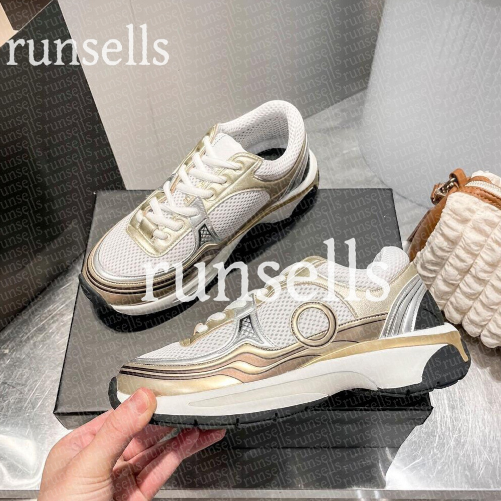 Women Sneakers High Quality Leather Flat Trainers Black Mesh Lace-up Casual Shoes Outdoor Runner Trainers Men Sport Shoes with box EUR 35-42 a2a