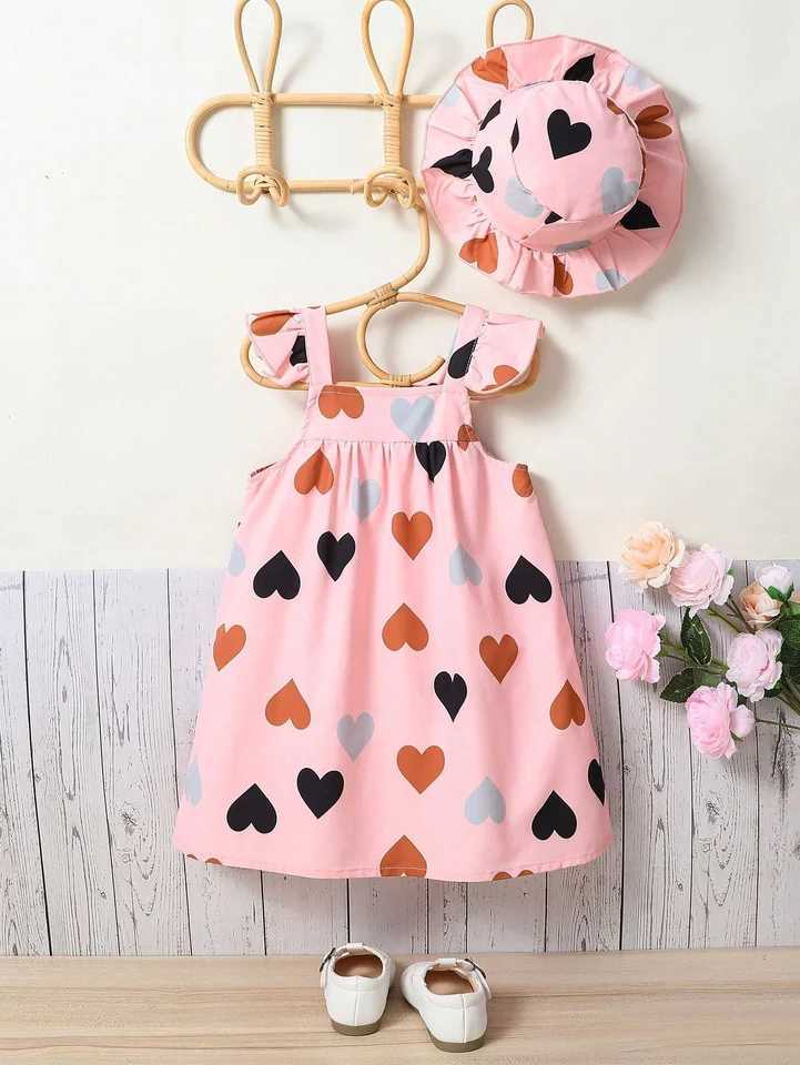 Girls Summer 2025 New Sleeveless Princess Dress with Strap and Hood - Elegant X2505281