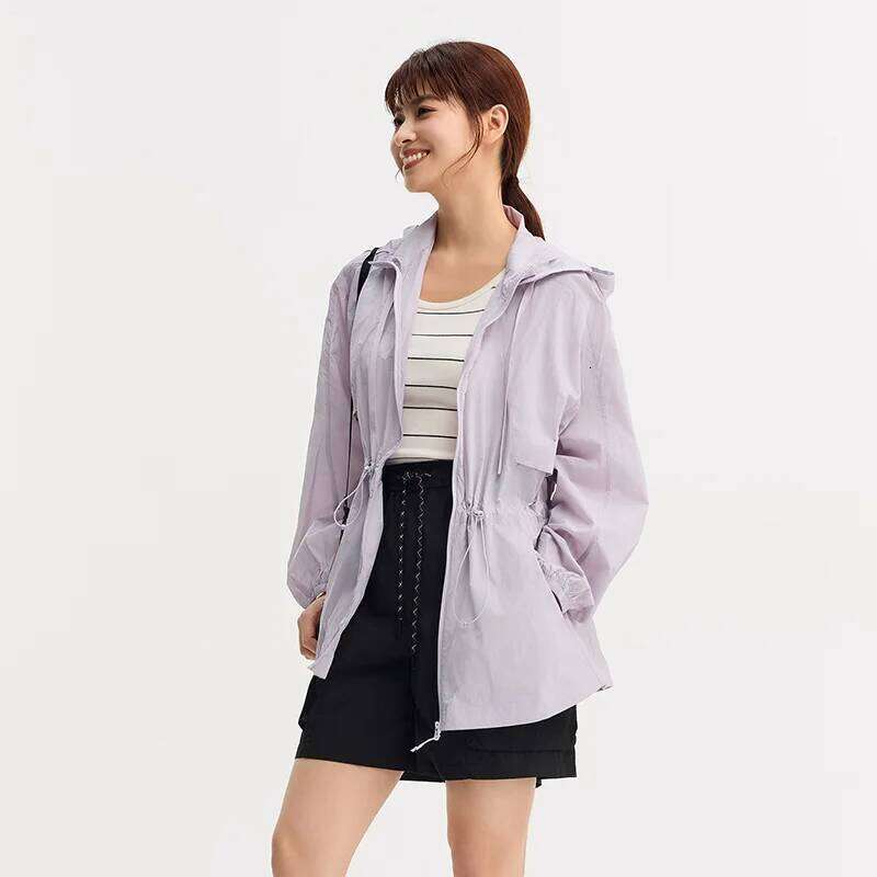 Semir Outerwear Women Mid-long Style Cool Feeling Sun Protection, Waterproof and Windproof New Summer Jacket