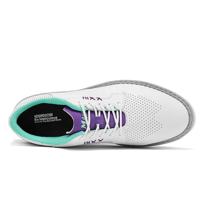 Mens Golf Shoes Indoor Golf Training Shoes Breathable Business Golf Sneakers Non-slip Golf Spikes Shoes Lace-up Formal Shoes M250528