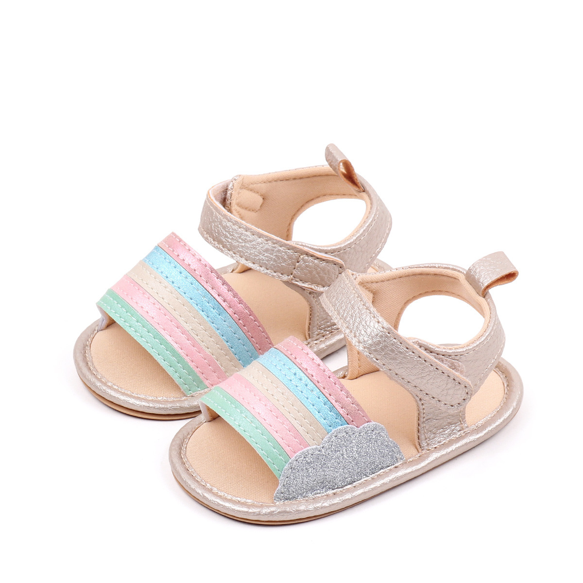 Designer Shoes Baby Sandals Toddler Flats Non-slip Rubber Sole Infant Beach Sandals Kidsnest Crib First Walker Summer Baby Shoes Sizes 0-18 Months K07