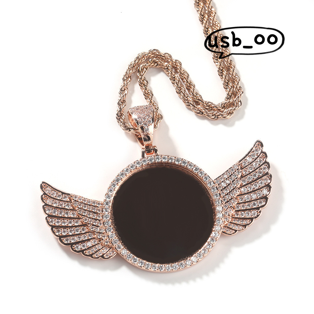Custom photo style pendant Amoissanite pendant necklace Hip-hop jewelry gift Hip-hop style