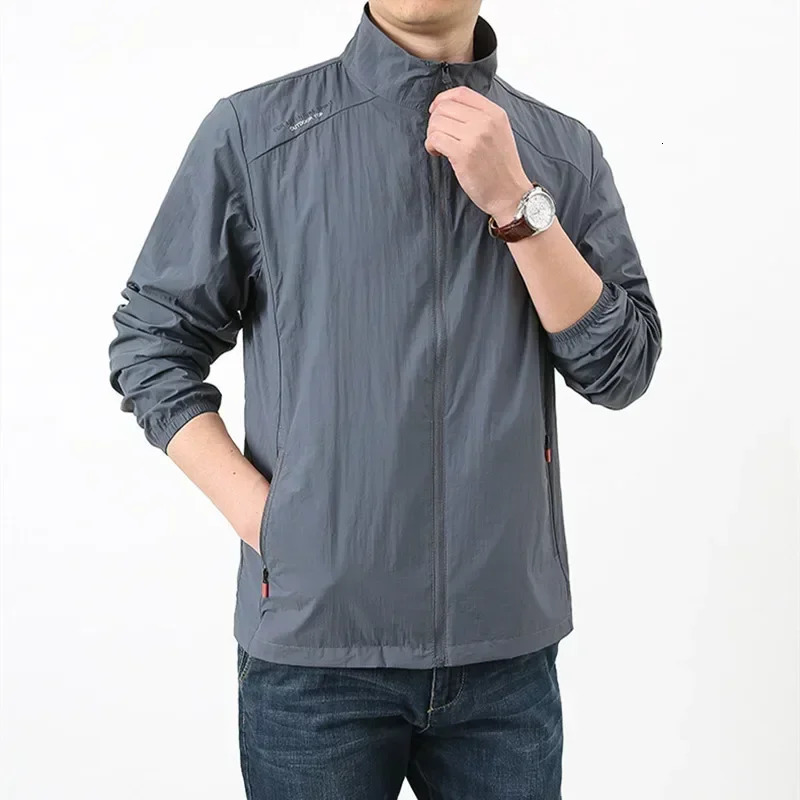 Summer Quick Drying Breathable Jacket Man Outdoor Ultra Thin Sunscreen Casual Skin Coats Fishing Climbing Hiking Anti UV Outwear 250520