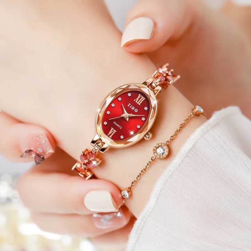 UTHAI V22 Womens Watches Light Luxury Diamond Inlaid Female Watch Waterproof Oval Ladies Fashion Quartz Bracelet Wristwatch XJ250527
