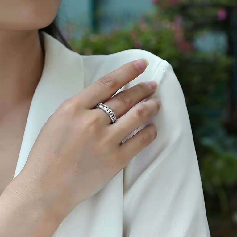 Custom High Quality Moissanite Diamond Rings 925 Sterling Silver Wedding Engagement Ring for Women Fine Jewelry Rings