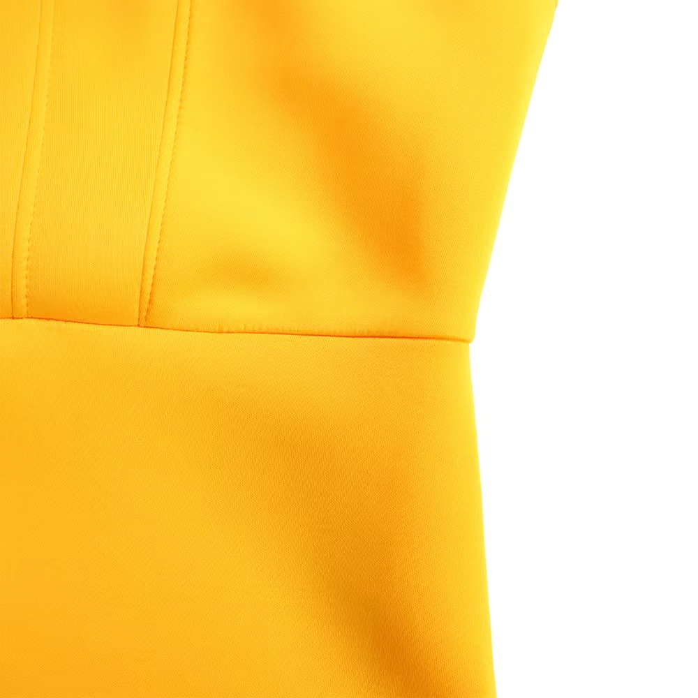 2025 new solid color long dresses fishtail dresses with ruffle trim slim fit skirts Elegant Evening Gowns for Women