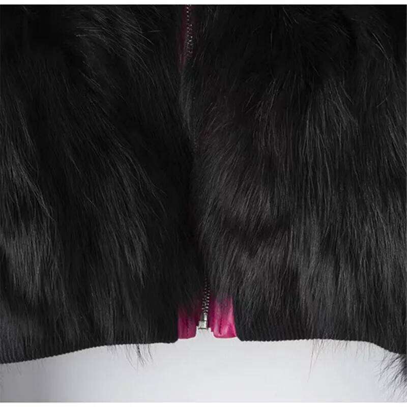 High Quality Real Raccoon Dog Fur Coat Women 2024 Winter New Thick Warm Loose Short Jacket Overcoat Female Clothing