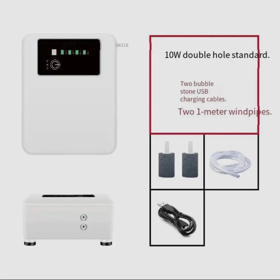 High-power fish tank oxygen pump air compressor self-start outdoor battery life strong USP rechargeable aquarium accessorie 250604