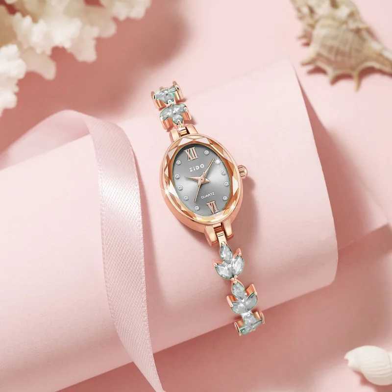 UTHAI V22 Womens Watches Light Luxury Diamond Inlaid Female Watch Waterproof Oval Ladies Fashion Quartz Bracelet Wristwatch XJ250527