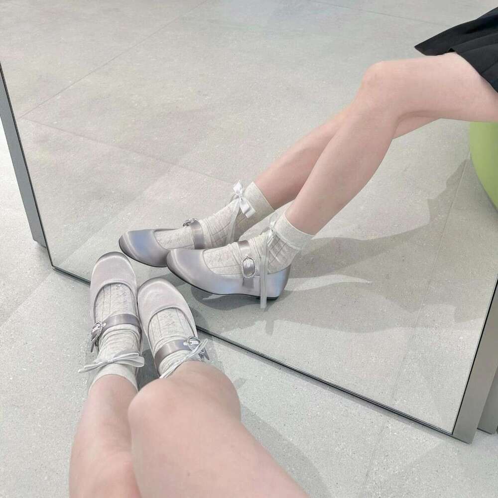 Sheepskin Version ~ 2025 New Rhinestone Genuine Leather Soft Sole Women's Round Toe Flat Ballet Shoes Mary Jane Loafers