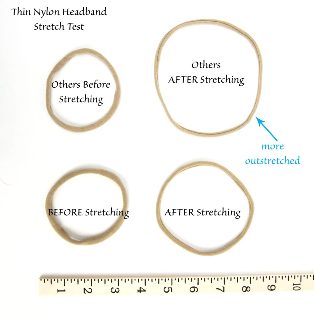 100Pcs/Lot Baby Girl DIY Stretchy Skinny Nylon Girl Elastic Supper Soft Headband Baby Accessories Infant Headwear Baby Items 250528