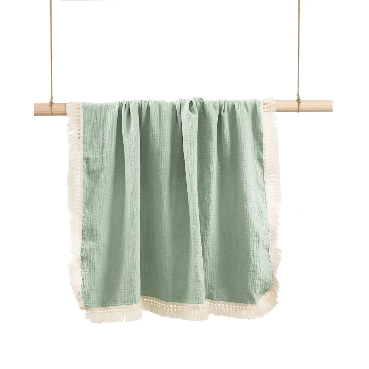 born Blanket Infant Tassel Gauze Blanket Childrens Gauze Wrap Bath Towel Blanket Baby Quilt 250527