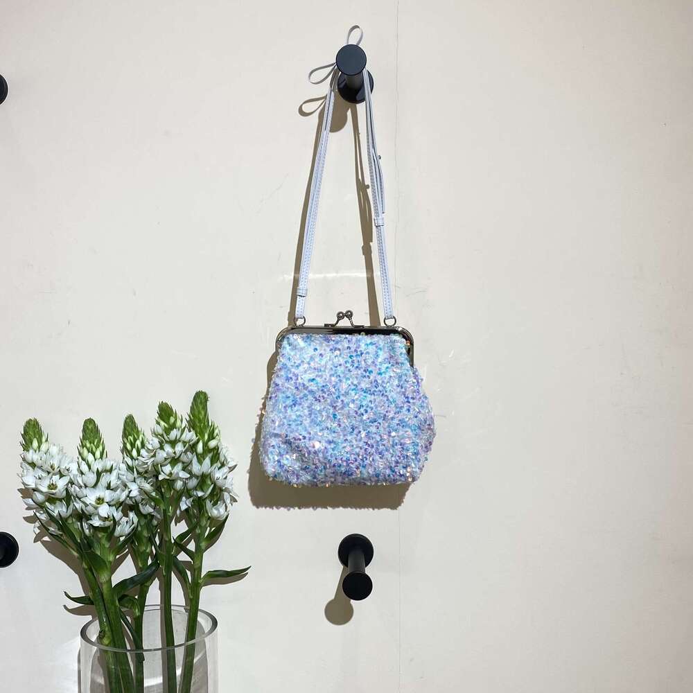 2024 New Women's Pearl Handbag Sequin Fashion Shoulder Shell Party Crossbody Evening Bag