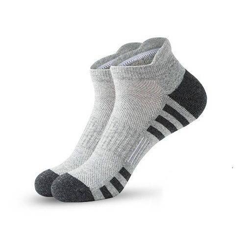 Running Men's Short Tube Professional Sports Thickened Towel Bottom Shock Absorption Non-Slip Mesh Breathable Cotton Socks