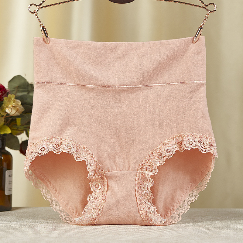 High quality cotton high waist ladies underwear plus size comfortable breathable belly hip