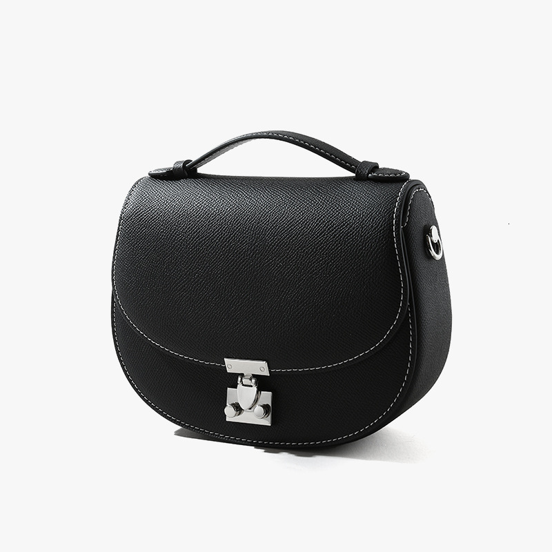 Top Brand Quality New Style 2025 Spring New Leather Women's Bag Simple Style Cowhide Handbag Niche Design Crossbody Bag Women's Bag New Free