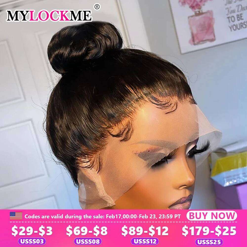 360 Full Frontal 13x6 Straight Glueless Front Brazilian Human Hair Wigs For Black Women 13x4 Lace Wig