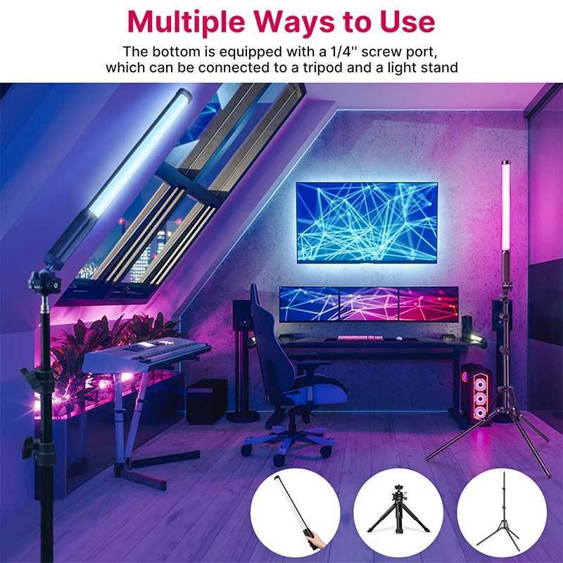 Ulanzi VL119 Handheld RGB Colorful Stick Light 19.68 inch Handheld LED Light Wand CRI 95+ 2500K-9000K Photography Studio Lamp W250528