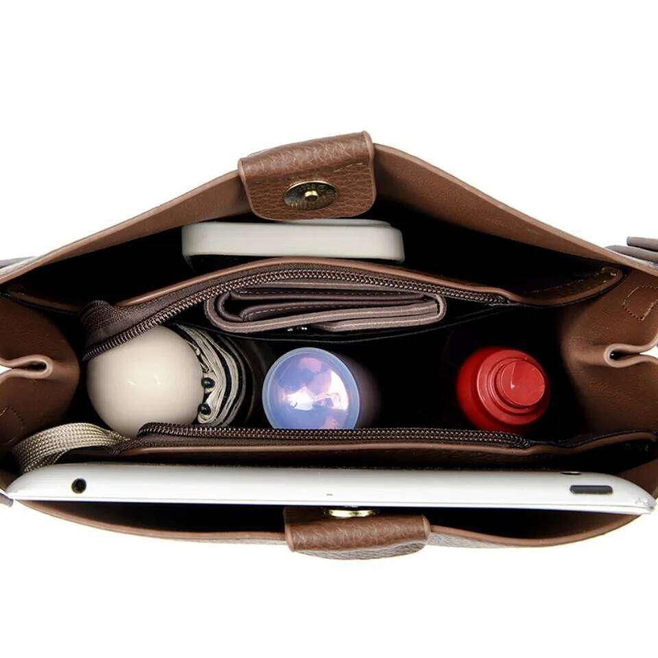 Hand Top-Handle Bags for Women 2025 High Quality Pu Leather Purse Ladies Shoulder Crossbody Bag Medium Casual Tote KAIDIFEINIROO