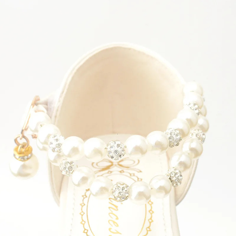 Children Girls Leather White Princess High Heel Kid Dress Student Show Dance Sandal Shoes toddler shoes girl mary jane 3 250528